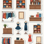 Shopping & Retail Icons - Sticker Sheet v23